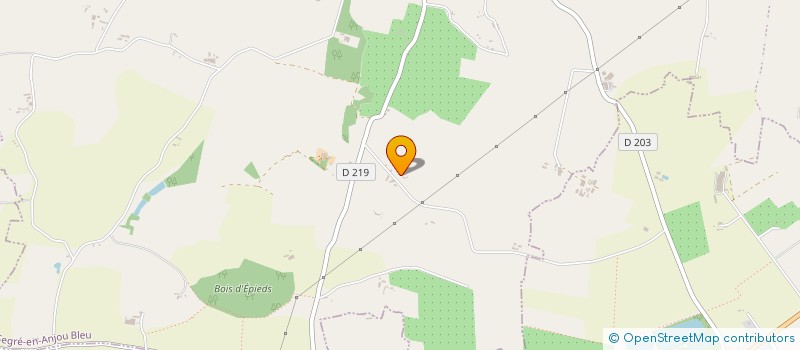 localisation de l'entreprise EURL CADEAU ANNE LAURE  SEGRE-EN-ANJOU BLEU