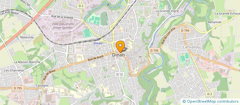 localisation de l'entreprise EURL CAFE DE LA MAIRIE à DINAN