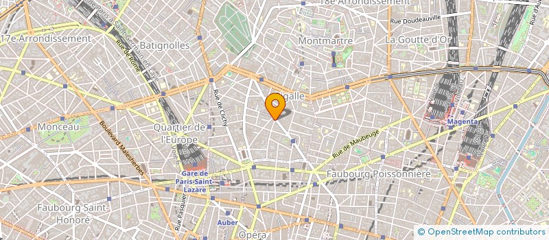 localisation de l'entreprise EURL CAFE LE MATISSE  PARIS