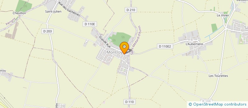 localisation de l'entreprise EURL CAILLAUD  MONTROY