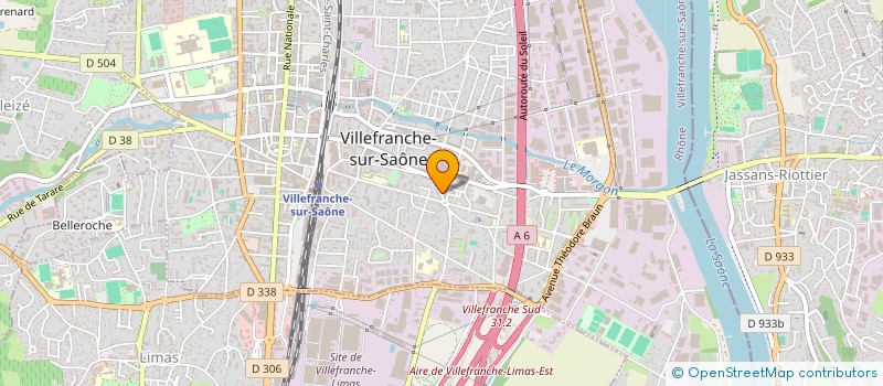 localisation de l'entreprise EURL CALADE CENTRE AUTO à VILLEFRANCHE-SUR-SAONE