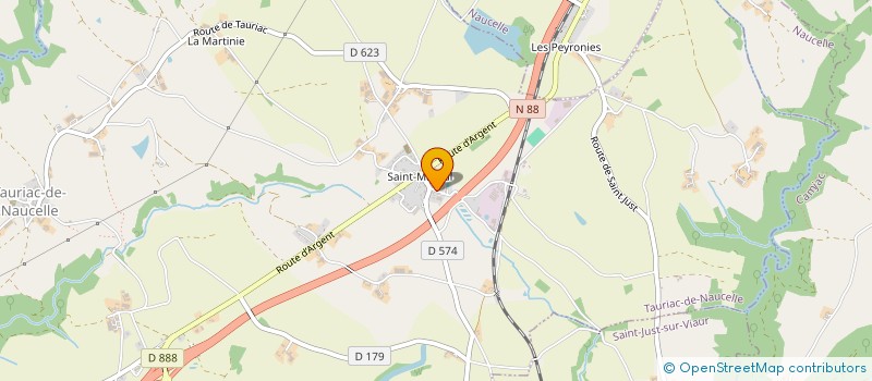 localisation de l'entreprise EURL CALMES à TAURIAC-DE-NAUCELLE