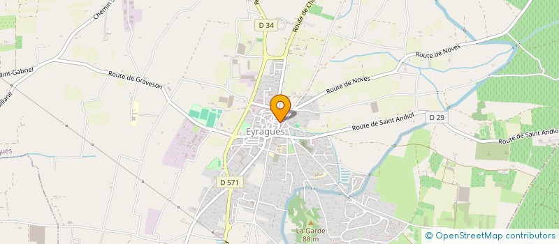 localisation de l'entreprise EURL CALOU  EYRAGUES