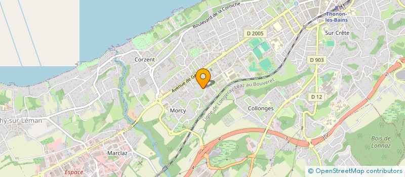localisation de l'entreprise EURL CAMPING DE MORCY à THONON-LES-BAINS