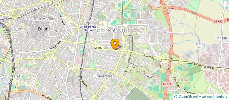 localisation de l'entreprise EURL CAMPUS  DIJON