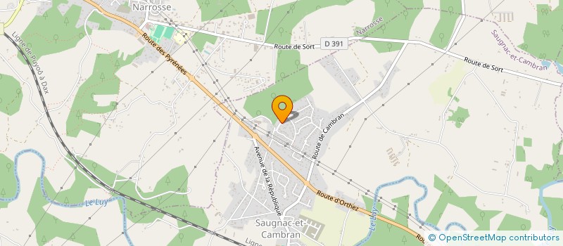 localisation de l'entreprise EURL CANAILLES à SAUGNAC-ET-CAMBRAN