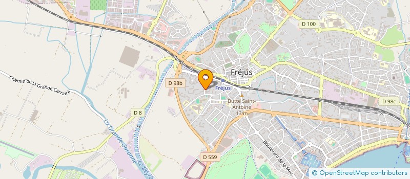 localisation de l'entreprise EURL CANOURGUES HERVE à FREJUS