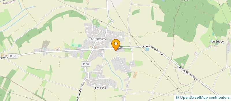 localisation de l'entreprise EURL CANTAT  TRAMOYES