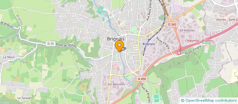 localisation de l'entreprise EURL CAP SUR L'EUROPE LATINE à BRIGNAIS