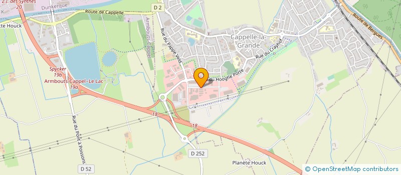 localisation de l'entreprise EURL CAPELLE DISTRIBUTION  CAPPELLE-LA-GRANDE