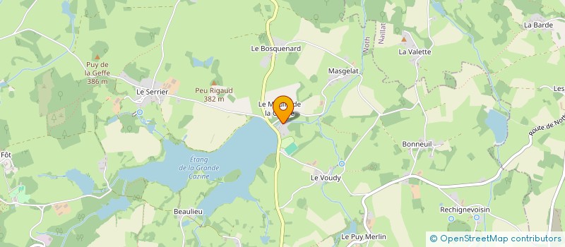 localisation de l'entreprise EURL CAPILLYSS à ST MAURICE LA SOUTERRAINE