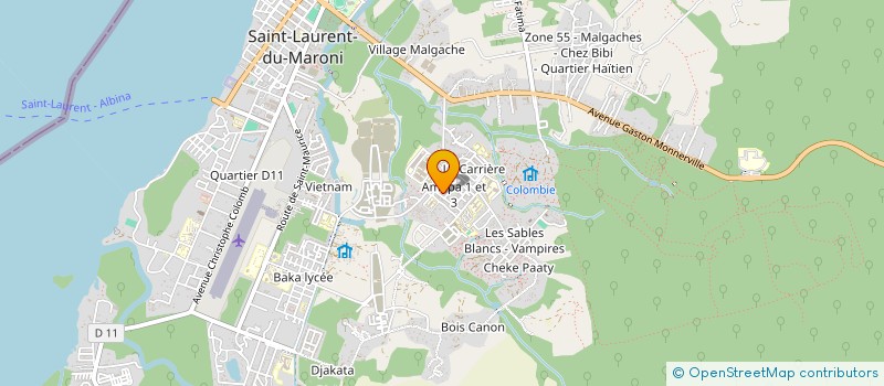 localisation de l'entreprise EURL CAR ESTHETIQUE à SAINT-LAURENT-DU-MARONI