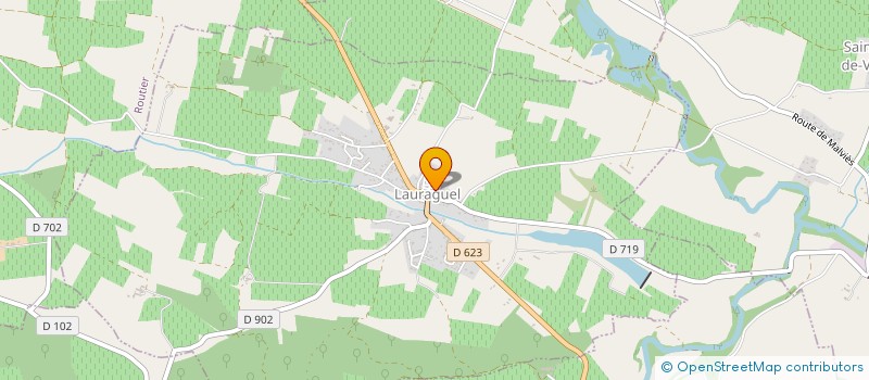 localisation de l'entreprise EURL CARADEC JEAN-PIERRE  LAURAGUEL