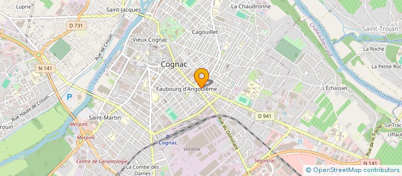 localisation de l'entreprise EURL CARAIBES COUVERTURE à COGNAC