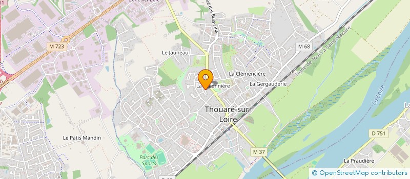 localisation de l'entreprise EURL CARBONA à THOUARE-SUR-LOIRE