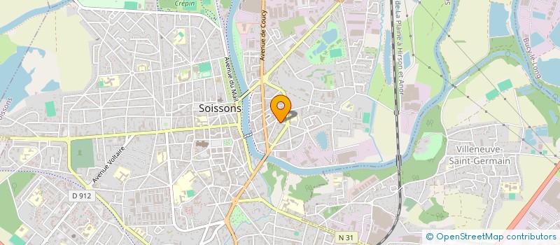 localisation de l'entreprise EURL CARBONNEAU à SOISSONS