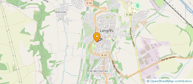 localisation de l'entreprise EURL CARDINAL LONGECHAMP à LANGRES