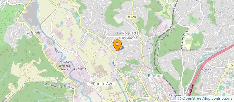 localisation de l'entreprise EURL CARLA à LA ROQUETTE-SUR-SIAGNE