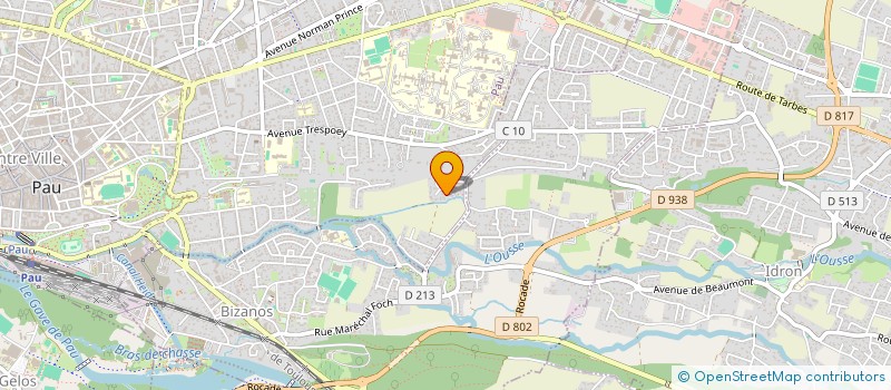 localisation de l'entreprise EURL CARRE SPORT à PAU