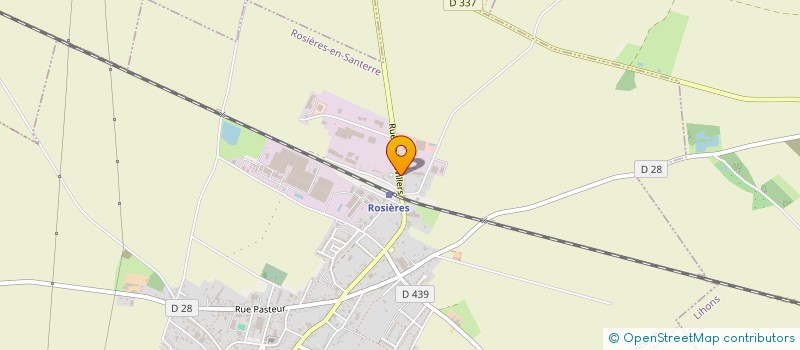 localisation de l'entreprise EURL CARROSSERIE A2 à ROSIERES-EN-SANTERRE