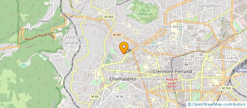 localisation de l'entreprise EURL CARROSSERIE DE BEAULIEU à CHAMALIERES