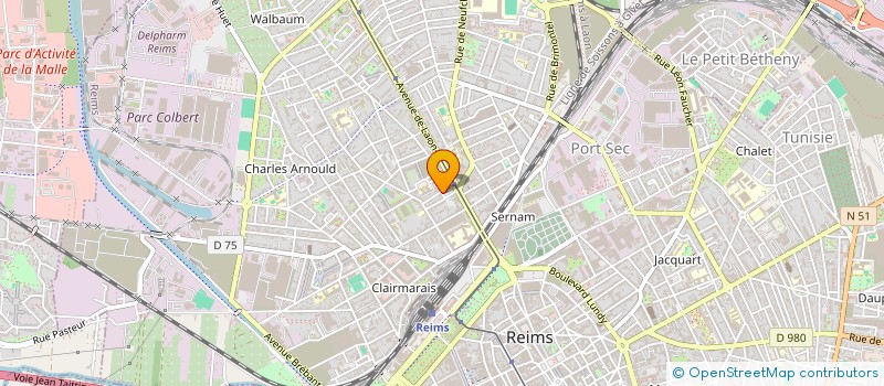 localisation de l'entreprise EURL CARROSSERIE DE L'AVENIR à REIMS
