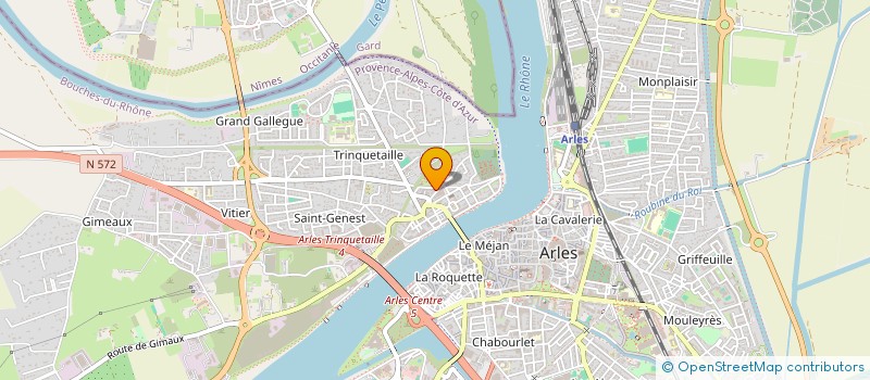 localisation de l'entreprise EURL CARROSSERIE DOMERGUE  ARLES