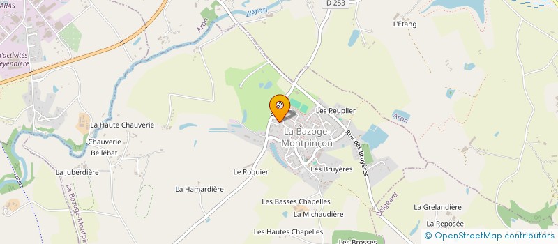 localisation de l'entreprise EURL CASTEL à LA BAZOGE-MONTPINCON