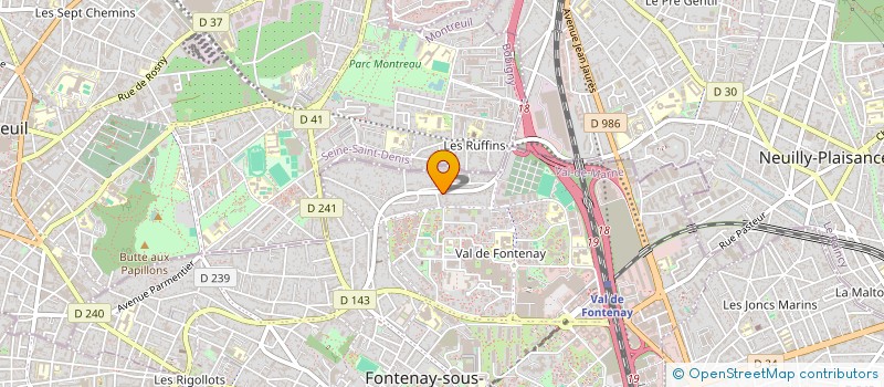 localisation de l'entreprise EURL CATHERINE à FONTENAY-SOUS-BOIS