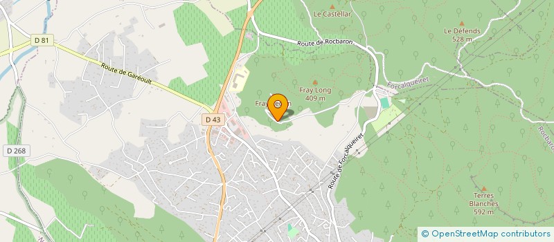 localisation de l'entreprise EURL CATHY FOURNIER  ROCBARON