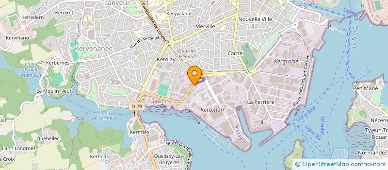 localisation de l'entreprise EURL CAUDAN STORE  LORIENT