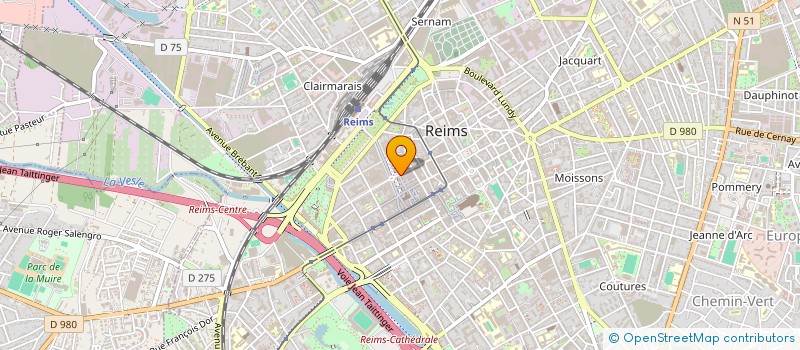 localisation de l'entreprise EURL CAUDRON à REIMS