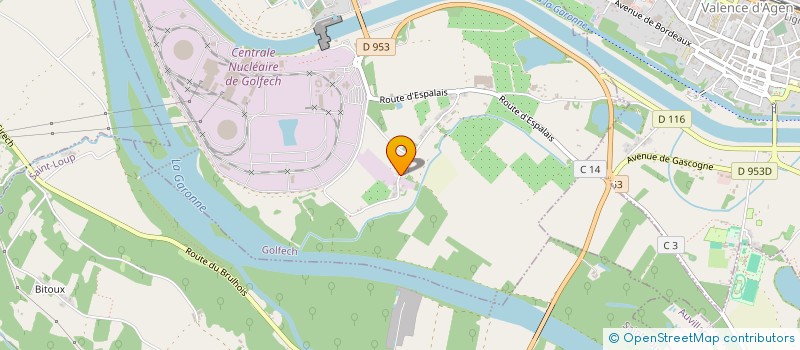 localisation de l'entreprise EURL CAUSSADE  GOLFECH