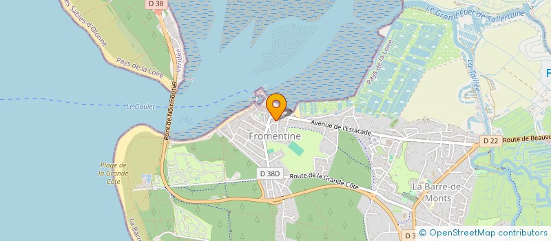 localisation de l'entreprise EURL CAVE ET TERROIR à LA BARRE-DE-MONTS