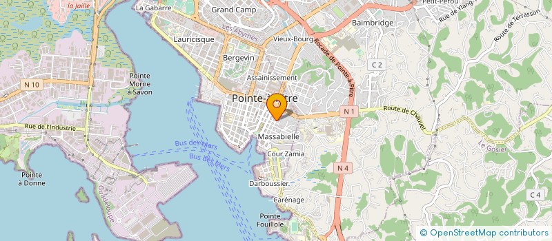 localisation de l'entreprise EURL CAZADECO  POINTE A PITRE