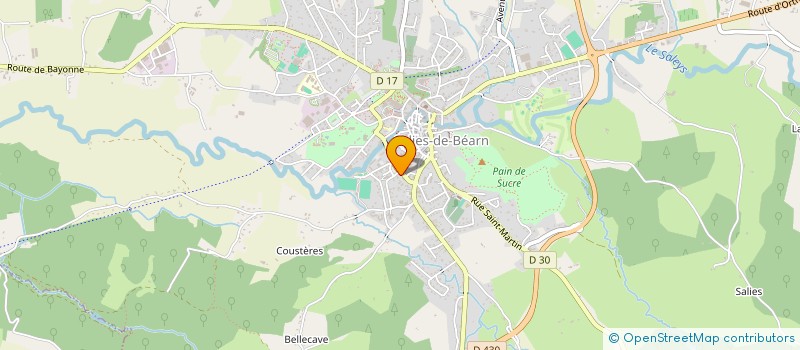 localisation de l'entreprise EURL CAZEMAJOR MARC  SALIES-DE-BEARN