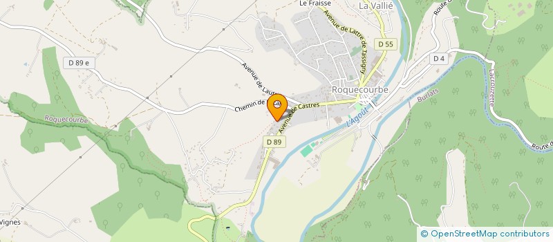 localisation de l'entreprise EURL CB ET H à ROQUECOURBE