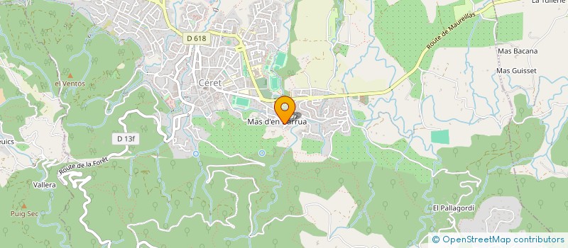 localisation de l'entreprise EURL CC CREDITS FINANCEMENTS  CERET