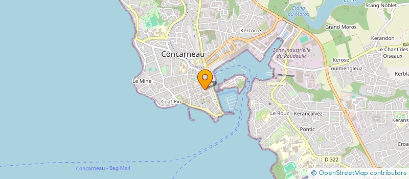 localisation de l'entreprise EURL CCM à CONCARNEAU