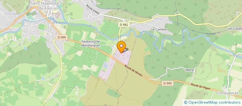 localisation de l'entreprise EURL CCTA CIGALOIS  SAINT-HIPPOLYTE-DU-FORT