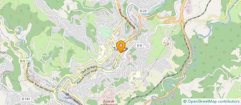 localisation de l'entreprise EURL CEA  TULLE