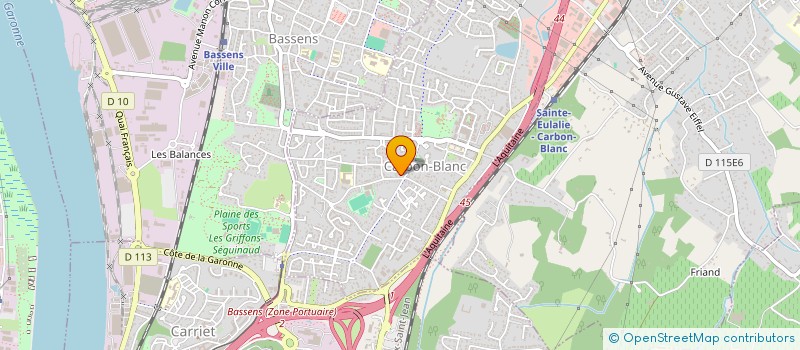 localisation de l'entreprise EURL CEBG à CARBON-BLANC