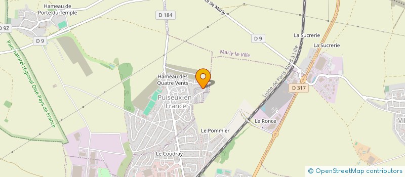 localisation de l'entreprise EURL CECE RONDEAU  PUISEUX-EN-FRANCE