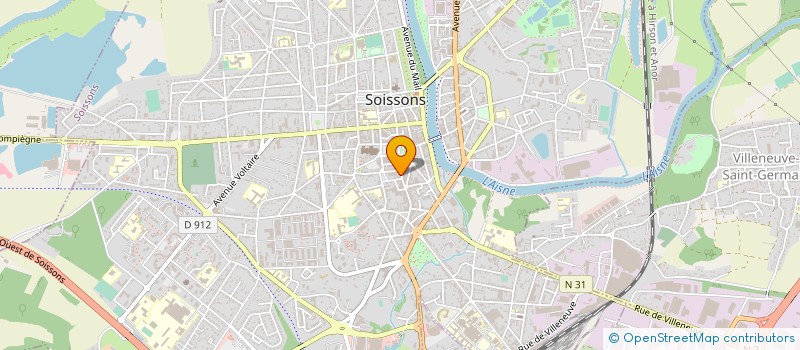 localisation de l'entreprise EURL CELESTE à SOISSONS