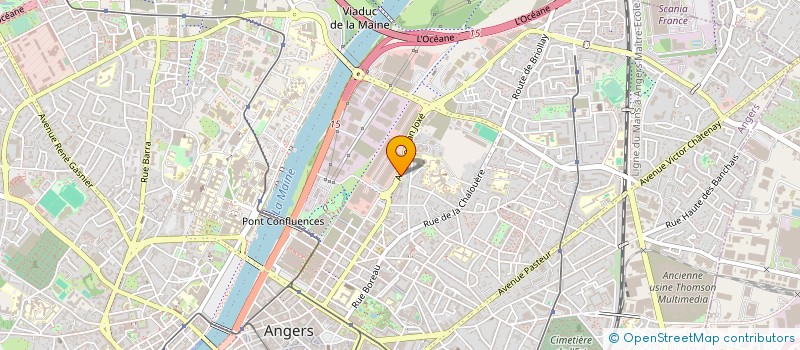 localisation de l'entreprise EURL CENTRE D AFFAIRES ANGEVIN à ANGERS