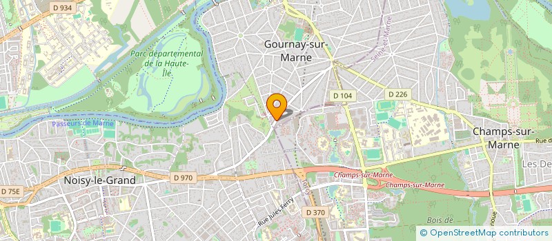 localisation de l'entreprise EURL CERALUX  GOURNAY-SUR-MARNE