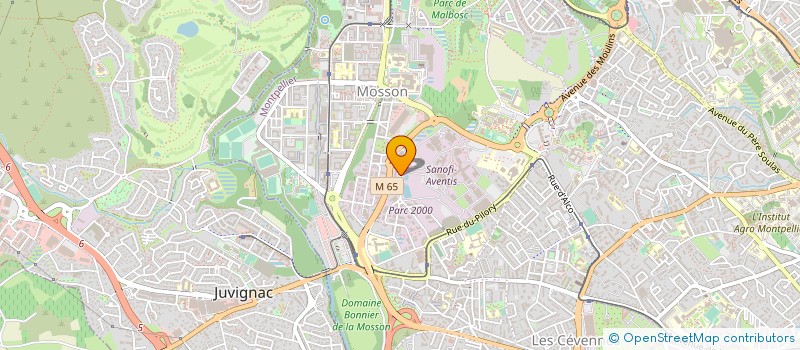 localisation de l'entreprise EURL CERAMDENTAL à MONTPELLIER