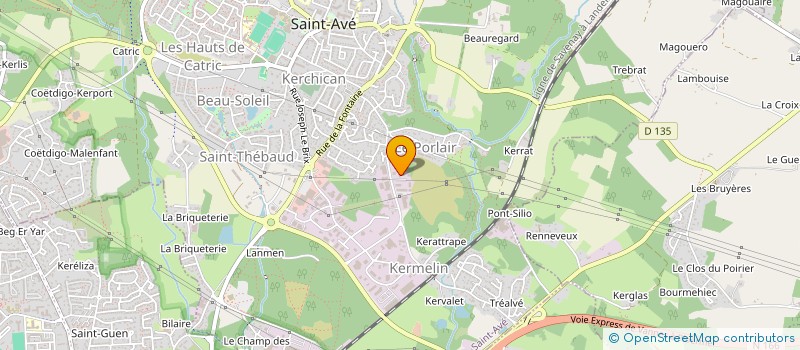 localisation de l'entreprise EURL CERTAFRANCE  SAINT-AVE