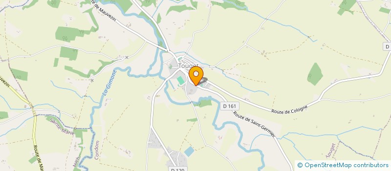 localisation de l'entreprise EURL CEZERAC OLIVIER  TOUGET