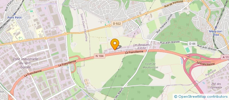 localisation de l'entreprise EURL CFK2 IMPORT EXPORT  MERY-SUR-OISE